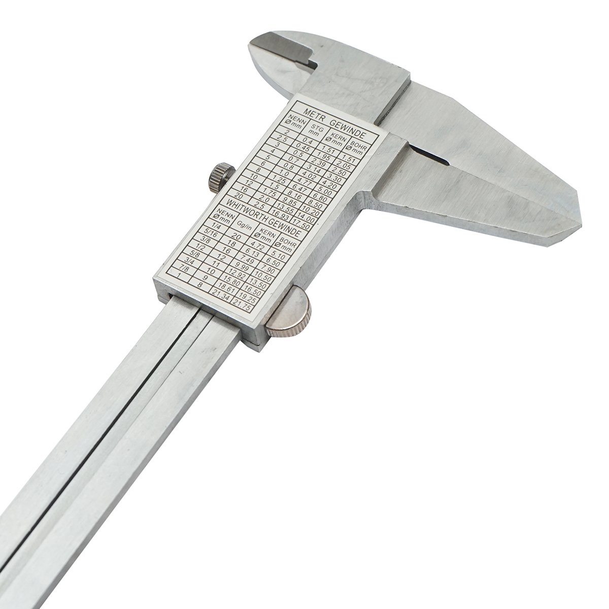 Subler mecanic profesional 200mm, scala gradata in mm/cm/inch, masuratoare interioara, exterioara, adancime Crownman